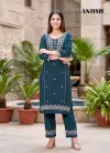 Anjish By Banwery Cotton Embroidery Work Kurti With Bottom